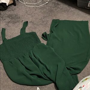 Elegant Green Jumpsuit